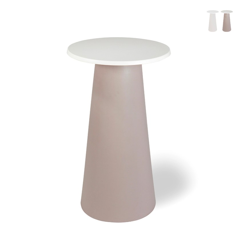 Runder moderner Design-Bartisch für den Außenbereich aus Polyethylen Mikò 2.0 Aktion