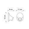 Wandleuchte Keramik Applique im minimalistischen Vintage-Design AP1 