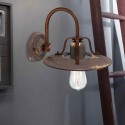 Wandlampe im industriellen Design aus Eisen und Keramik Country AP Aktion