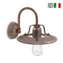 Wandlampe im industriellen Design aus Eisen und Keramik Country AP Katalog