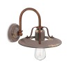 Wandlampe im industriellen Design aus Eisen und Keramik Country AP Lagerbestand