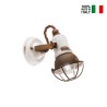 Wandleuchte Eisen und Keramik, industrielles Vintage Design Loft AP Kauf