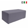 Rechteckiger Pouf für Warteraum, modulares Design, gepolstert, Stoff, Traveller Modell