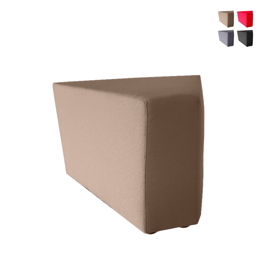 Eck-Pouf aus gepolstertem Stoff Wartezimmer modularer Design Traveller Aktion Eck-Pouf aus gepolstertem Stoff Wartezimmer modularer Design Traveller Aktion