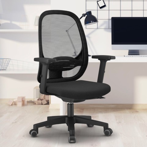 Ergonomischer Bürostuhl Smartworking mit atmungsaktivem Netz Easy Aktion