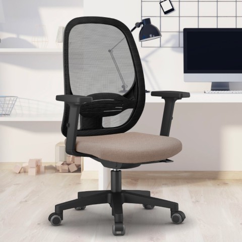 Ergonomischer Bürostuhl mit atmungsaktivem Netz für Smart Working Easy T Aktion