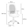 Ergonomischer Bürostuhl rot mit atmungsaktivem Netz für Smartworking Easy R Sales