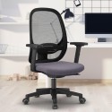 Ergonomischer Bürostuhl Smartworking grau atmungsaktives Netz Easy G Aktion