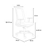 Ergonomischer Bürostuhl Rot Design Sessel Atmungsaktives Netz Blow R