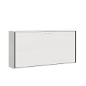 Horizontales Klappbett Einzelbett weiß 85x185cm Lattenrost Kando BF Sales