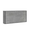 Graues Einzelbett 85x185 cm horizontale Klappfunktion Lattenrost Kando CM Sales