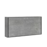 Graues Einzelbett 85x185 cm horizontale Klappfunktion Lattenrost Kando CM Sales