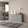 Graues Einzelbett 85x185 cm horizontale Klappfunktion Lattenrost Kando CM Rabatte