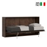 Horizontales Klappbett Einzel 85x185 cm mit Holzlatten Kando NC Verkauf