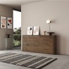 Horizontales Schrankbett mit Matratze 85x185 cm, Nussbaumholz, Kando MNC Katalog