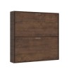 Horizontal klappbares Etagenbett 85x185cm Holz Nussbaum Kando 2NC Sales