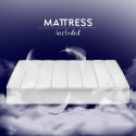 Klappbares Etagenbett mit zwei Matratzen 85x185cm Kando 2MBF Modell