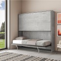 Klappbares Etagenbett mit Matratze 85x185 cm grau Kando 2MCM Preis