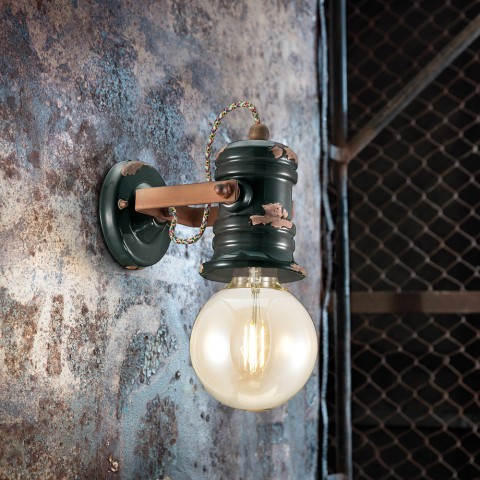 Industrielle Wandlampe, handbemalt im Vintage-Stil Urban AP2 Aktion