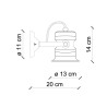 Industrielle Wandlampe, handbemalt im Vintage-Stil Urban AP2 