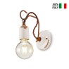 Industrielle Wandleuchte aus Eisen und Keramik im Vintage-Design AP3 