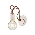 Industrielle Wandleuchte aus Eisen und Keramik im Vintage-Design AP3 