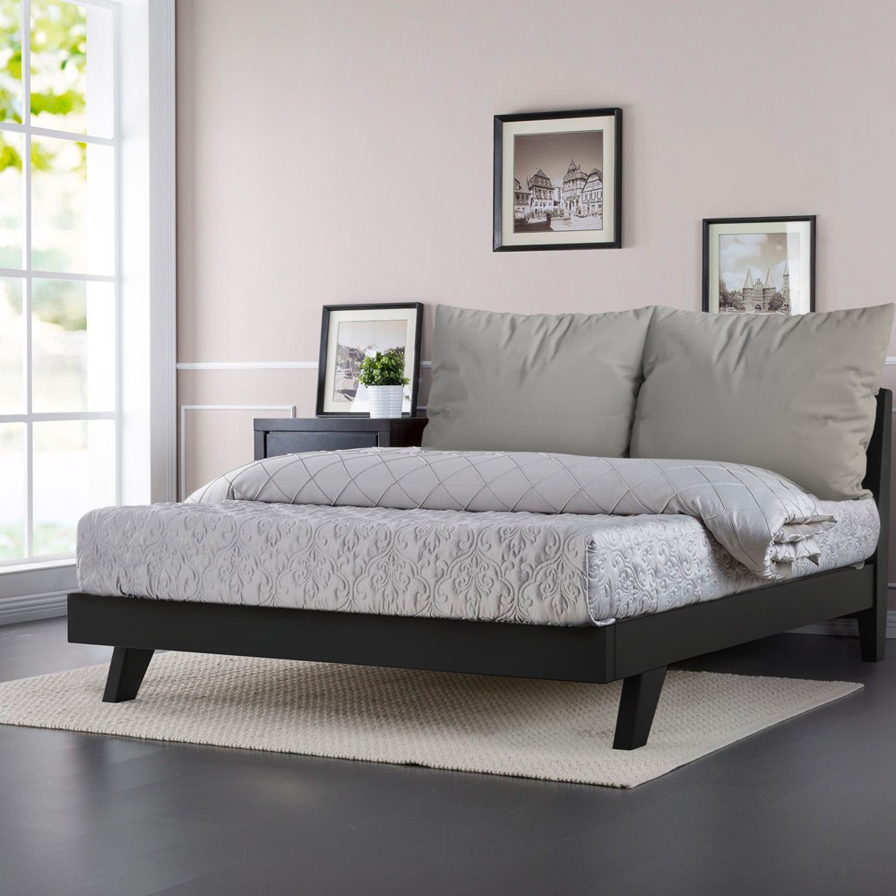Doppelbett 160x200cm modernes Design mit Lattenrost und Kopfkissen Rust King