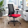 Ergonomischer Bürostuhl mit rotem Design, atmungsaktives Netz Blow R Aktion