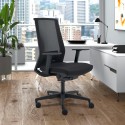 Ergonomischer Bürostuhl mit atmungsaktivem Netz, modernes Design Blow Aktion