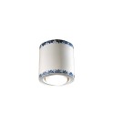Deckenlampe Plafoniere Keramik im klassischen Art Deco Design Trieste PL Angebot