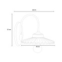 Wandleuchte Keramik klassisches Design handbemalt L’Aquila AP1 Rabatte