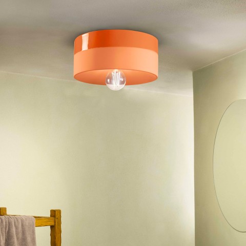Handbemalter Deckenleuchter aus Keramik im Art-Deco-Stil Pi-L Aktion