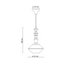 Art Deco Vintage Hängelampe aus Glas und Keramik Lariat SO-G Rabatte