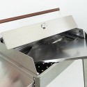 Grill-Set für indirektes Kochen, Holzkohlegrill aus Edelstahl, Etna Lagerbestand