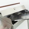 Grill-Set für indirektes Kochen, Holzkohlegrill aus Edelstahl, Etna Lagerbestand
