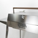 Grill-Set für indirektes Kochen, Holzkohlegrill aus Edelstahl, Etna Auswahl