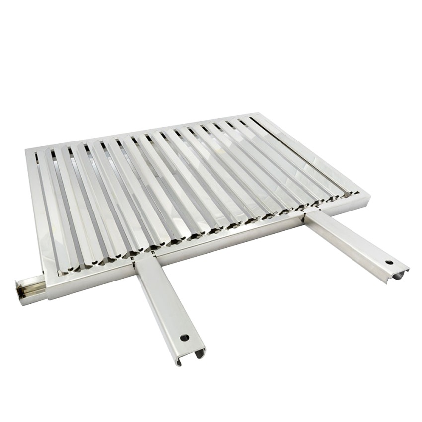 Fettauffanggrill Edelstahl für Holzkohlegrill Fleisch 60x40cm Etna Aktion