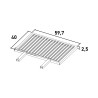 Fettauffanggrill Edelstahl für Holzkohlegrill Fleisch 60x40cm Etna Auswahl