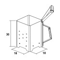Grisù Grillkamin Kohleanzünder für Holzkohlegrills Lagerbestand