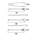 Barbecue Grill-Set BBQ Zange Spatel große Gabel aus Edelstahl 