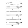 Barbecue Grill-Set BBQ Zange Spatel große Gabel aus Edelstahl 