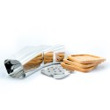 Arrosticini-Tischgrill aus Edelstahl mit Holzbasis Gran Sasso Auswahl