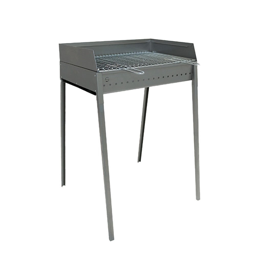 Tragbarer Holzkohlegrill aus Eisen 60x40cm Vesuvio