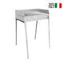 Tragbarer Holzkohlegrill aus Stahl, Grillfläche 60x40cm Stromboli Verkauf