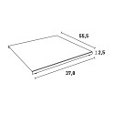 Edelstahl-Schneidebrett für Küche & Restaurant 40x55cm Plan Modell