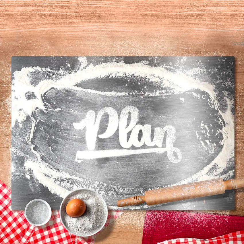Edelstahl-Küchenarbeitsplatte für Restaurant 80x55cm Schneidebrett Plan Aktion