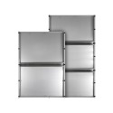 Edelstahl-Küchenarbeitsplatte für Restaurant 80x55cm Schneidebrett Plan Auswahl