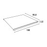 Plan Pro Spianatoia Schneidebrett 100x55cm Edelstahl Küche Restaurant Modell
