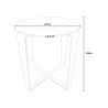 Spider Couchtisch Ø 40cm Wohnzimmer modernes Design 