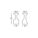 Moderner 75cm Design-Hocker aus Polyethylen für Innen und Außen Armillaria S1 Kosten